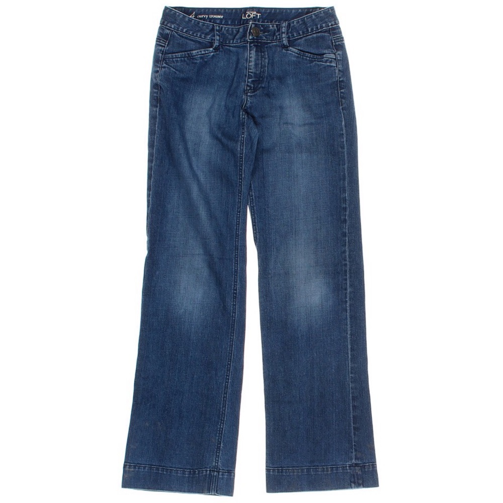 LOFT Women's Straight Leg Jeans - Dark Blue